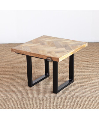 Side Table Herringbone Design Side Table Herringbone Design
